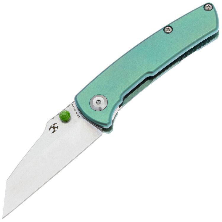 Нож Kansept Little Main Street stonewash сталь S35VN рукоять Green Titanium