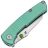 Нож Kansept Little Main Street stonewash сталь S35VN рукоять Green Titanium