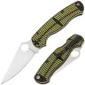 Нож Spyderco Paramilitary 2 Salt satin MagnaCut рукоять Yellow/Black G10