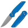 Нож Pro-Tech TR-3 stonewash сталь 154CM рукоять Blue Aluminium