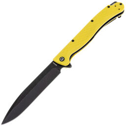 Нож Daggerr Finka DL blackwash сталь 8Cr14MoV рукоять Yellow FRN