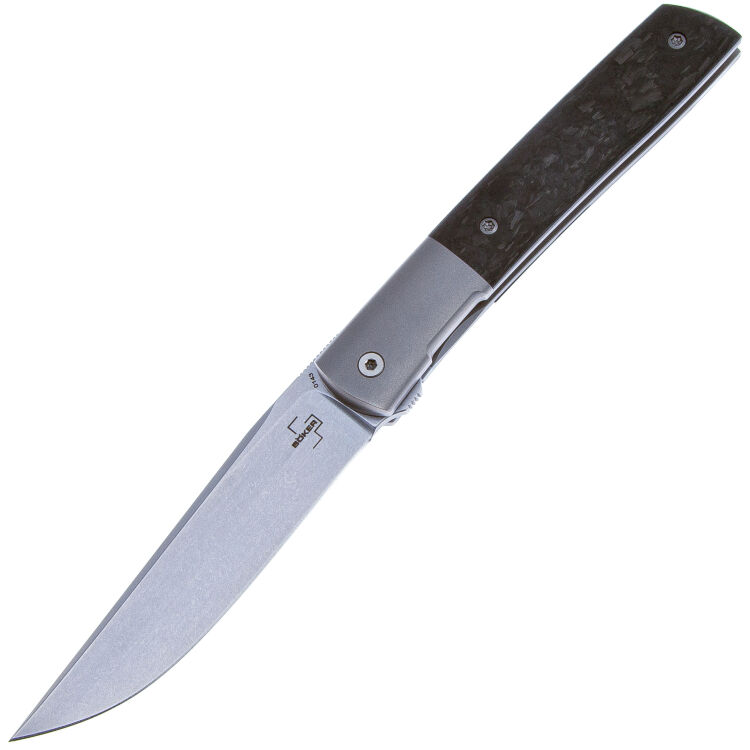 Нож Boker Plus Urban Trapper Premium сталь M390 рукоять Carbon Fiber/Ti (01BO613)