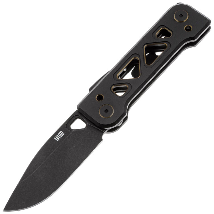 Нож WE Knife Tyro blackwash сталь CPM-20CV рукоять Black/Golden Titanium (WE24001-1)