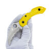 Нож Spyderco Dragonfly 2 Hawkbill Serrated сталь H2 рукоять Yellow FRN (C28SYL2HB)