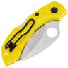 Нож Spyderco Dragonfly 2 Hawkbill Serrated сталь H2 рукоять Yellow FRN (C28SYL2HB)