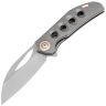 Нож Kizer Hawk stonewash сталь S45VN рукоять Grey Titanium
