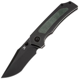 Нож Kansept Fermi blackwash сталь 20CV рукоять Blackwash Ti/Green Micarta
