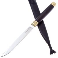 Нож Кизляр Ботлих сталь AUS-8 полированный рукоять металл/граб