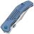 Нож Kansept Orion satin сталь S35VN рукоять Gray/Blue Titanium