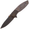 Нож WE Knife Nitro Mini blackwash сталь CPM-20CV рукоять Black Ti/Copper Foil CF (WE22015-2)