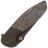 Нож WE Knife Nitro Mini blackwash сталь CPM-20CV рукоять Black Ti/Copper Foil CF (WE22015-2)