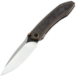 Нож WE Knife Winsome satin сталь M390 рукоять Bronze Ti/Marble CF (WE23092-3)
