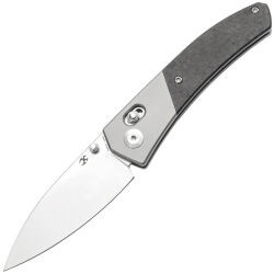 Нож Kansept Dako stonewash сталь S35VN рукоять Ti/Shred Carbon Fiber