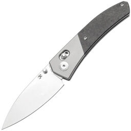 Нож Kansept Dako stonewash сталь S35VN рукоять Ti/Shred Carbon Fiber
