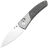 Нож Kansept Dako stonewash сталь S35VN рукоять Ti/Shred Carbon Fiber