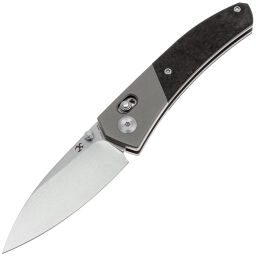 Нож Kansept Dako stonewash сталь S35VN рукоять Ti/Shred Carbon Fiber
