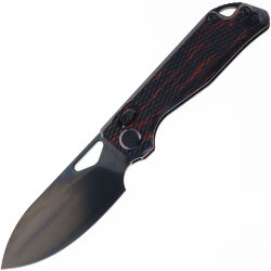 Нож Kunwu Pulsar XL DLC сталь Elmax рукоять Black/Red G-Mascus