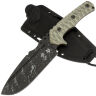 Нож FOX Uro acidwash сталь Niolox рукоять OD Green Micarta (FX-623 ODA)