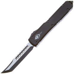 Нож Microtech Ultratech Hellhound Black сталь M390 рукоять Black Aluminium (119-1TS)