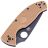 Нож Spyderco Tenacious LTW Black сталь 8Cr13MoV рукоять Tan FRN (C122PTNBK)