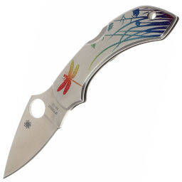 Нож Spyderco Dragonfly Tattoo сталь VG-10 рукоять сталь (C28PT)