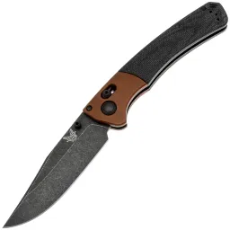 Нож Benchmade Crooked River DLC battlewash cталь MagnaCut рукоять Burnt Copper Aluminum/Micarta