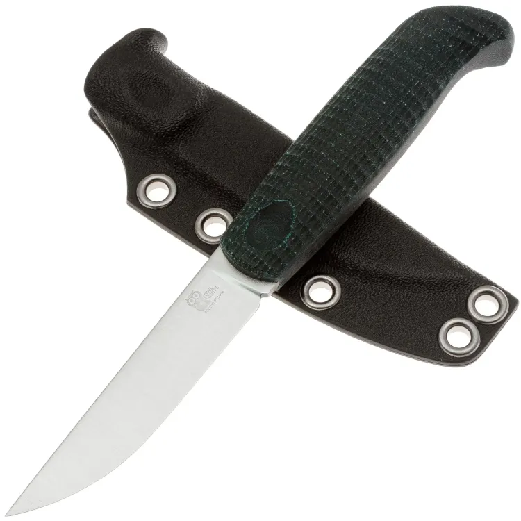 Нож Owl Knife Tatti XXS сталь N690 рукоять микарта Изумруд