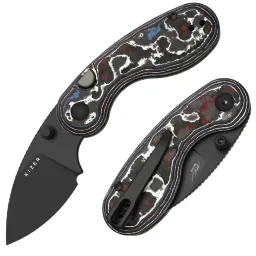 Нож Kizer Microbe DLC сталь M390 рукоять Nebula FatCarbon