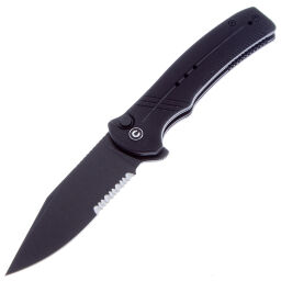 Нож CIVIVI Cogent Blackwash Serrated сталь 14C28N рукоять Black G10 (C20038E-1)