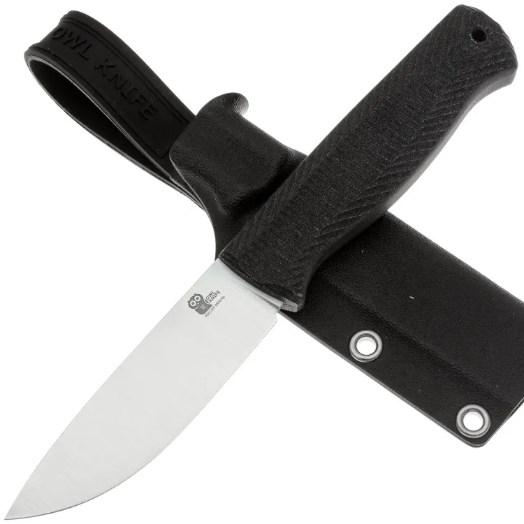 Нож Owl Knife Hoot-S сталь N690 рукоять микарта Черная