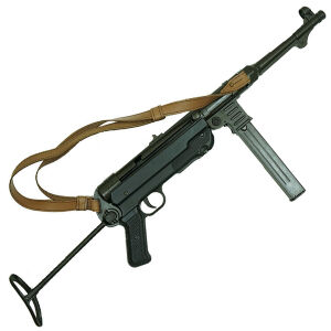 Макет автомат MP-40 с ремнем Германия 1940г 2-я Мировая война (Denix)  (D7/1111C)