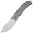 Нож Kansept Pelican EDC Tanto stonewash сталь S35VN рукоять Gray Titanium