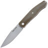 Нож Real Steel Serenity Liner-Lock beadblast  сталь N690 рукоять Natural Micarta (7682NM)