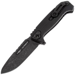 Нож N.C. Custom Ultras-F blackwash сталь AUS-10 рукоять Black G10/сталь