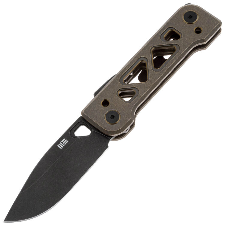 Нож WE Knife Tyro blackwash сталь CPM-20CV рукоять Bronze Titanium (WE24001-3)