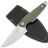 Нож MKM Makro 1 сталь M390 рукоять Green Canvas Micarta (MA01-GC)