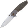 Нож WE Knife Nitro Mini satin сталь CPM-20CV рукоять Gray Ti/Black Linen Micarta (WE22015-3)