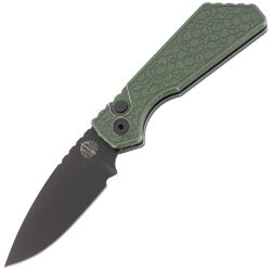 Нож Pro-Tech/Strider PT+ DLC сталь Cruwear рукоять Gridlock Battleworn Green Aluminum