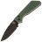 Нож Pro-Tech/Strider PT+ DLC сталь Cruwear рукоять Gridlock Battleworn Green Aluminum