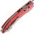 Нож Microtech Stitch Ram-Lok stonewash сталь M390MK рукоять Red Fluted Aluminum (169RL-10FLRD)