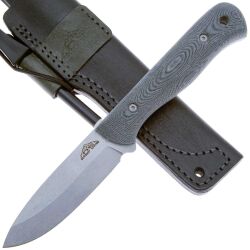 Нож N.C. Custom Flint stonewash сталь AUS-10 рукоять micarta