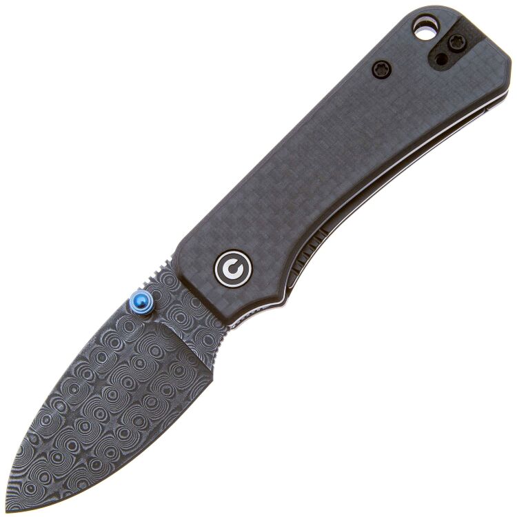 Нож CIVIVI Baby Banter сталь Damascus рукоять Twill CF (C19068S-DS1)