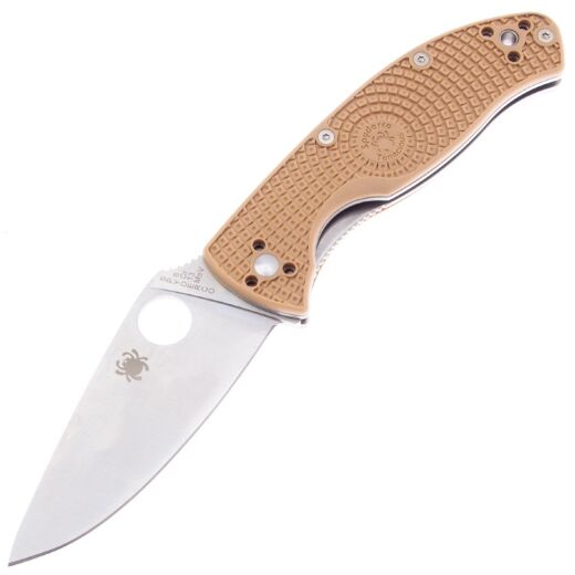 Нож Spyderco Tenacious LTW сталь 8Cr13MoV рукоять Tan FRN (C122PTN) — 