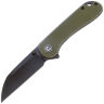 Нож CIVIVI Elementum Wharncliffe black сталь Nitro-V рукоять Green G10 (C18062AF-2)