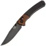 Нож Benchmade Mini Crooked River DLC battlewash cталь MagnaCut рукоять Burnt Copper Aluminum/Micarta