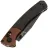 Нож Benchmade Mini Crooked River DLC battlewash cталь MagnaCut рукоять Burnt Copper Aluminum/Micarta