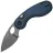 Нож Kizer Microbe gray stonewash сталь 14C28N рукоять Blue Aluminium