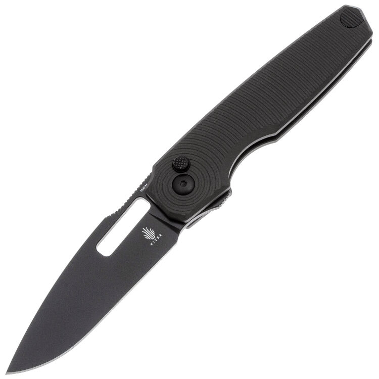 Нож Kizer Dogfish black сталь 154CM рукоять Black Aluminium