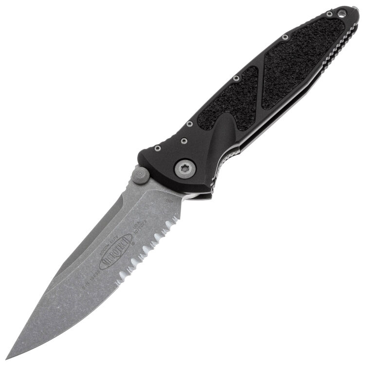 Нож Microtech SOCOM Elite S/E apocalyptic PS сталь M390 рукоять Black Aluminium (160-11AP)