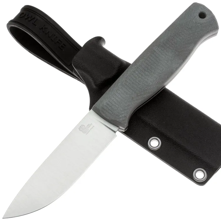 Нож Owl Knife Hoot-S сталь N690 рукоять серая G10